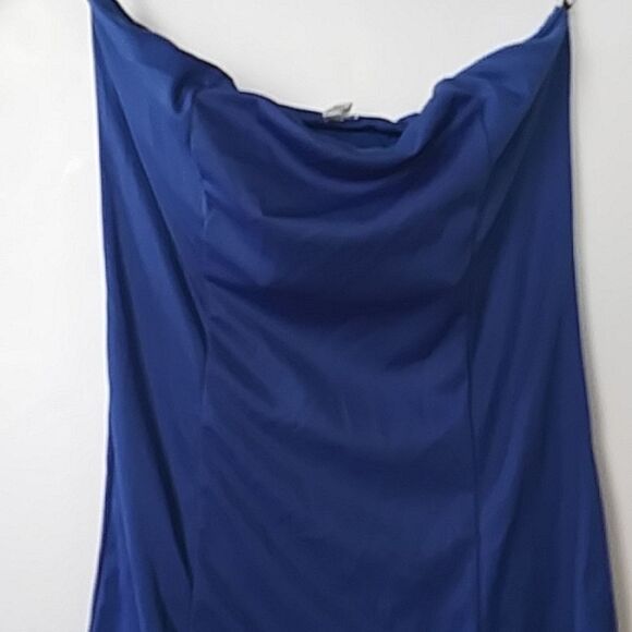 Royal Blue Ruched Form Fitting Mini Bodycon Prom Dress - Picture 8 of 9
